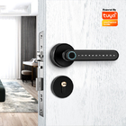 Security Wifi Wireless Door Lock TUYA APP Access Smart Keyless Digital Electronic with Fingerprint Handle Lock
