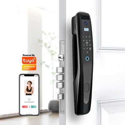 バイオメトリク指紋とパスワードICカード スマートドアロック TUYA WIFI/TTロック APP ビューア ビジョン デジタル カメラ